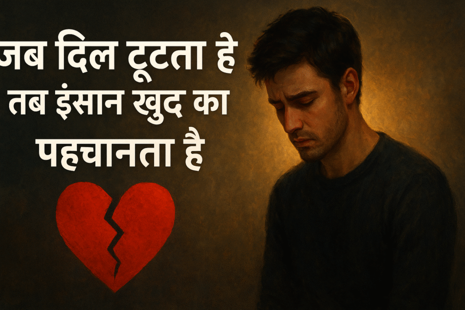 जब दिल टूटता है तब इंसान खुद को पहचानता है