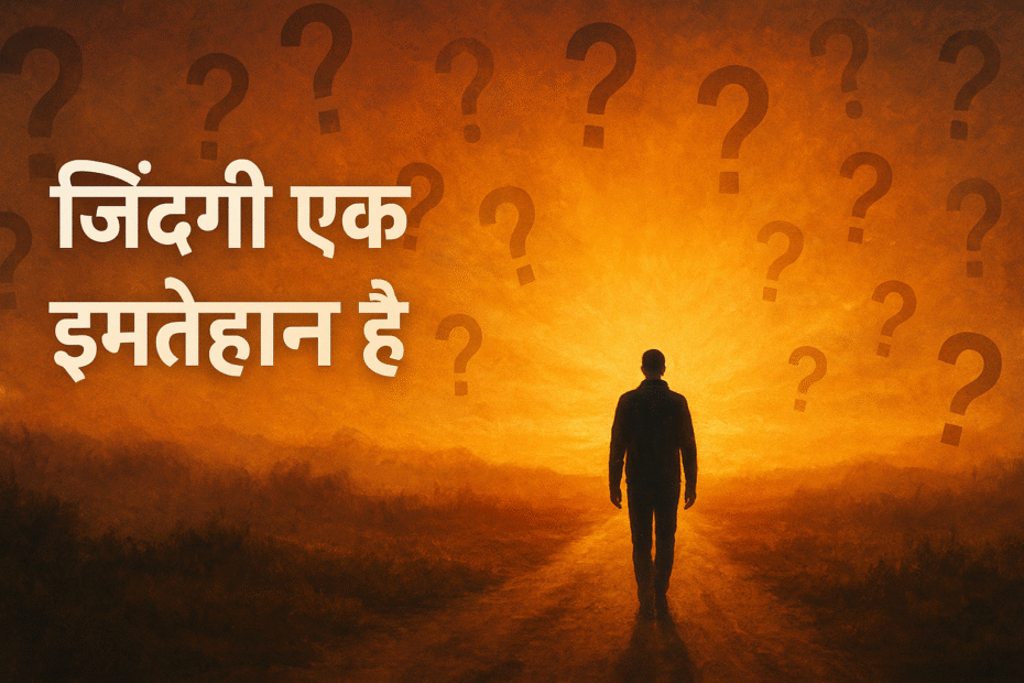 ज़िंदगी एक इम्तेहान है