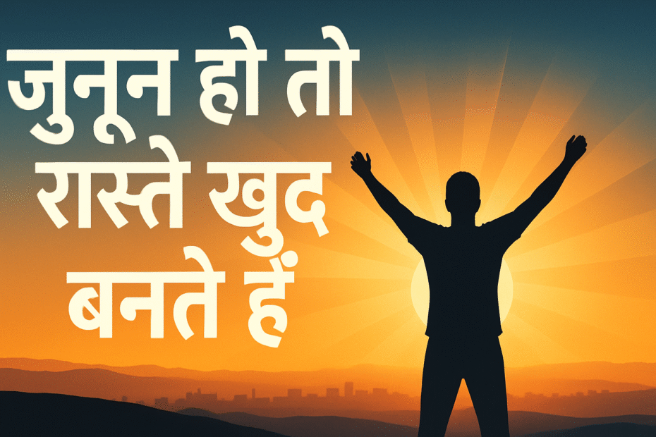 जुनून हो तो रास्ते खुद बनते हैं